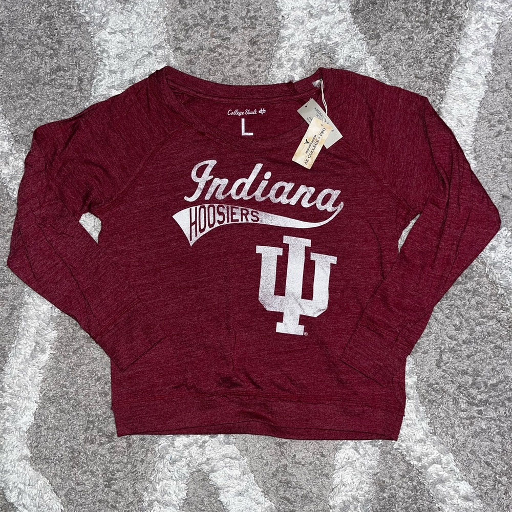 American Eagle Outfitters Large Indiana Hoosiers red long sleeve shirt